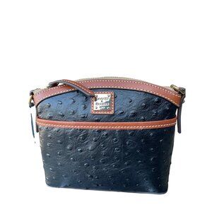Dooney And Bourke Ostrich Crossbody Bag Womens Vintage Designer Rich Mom Elevate